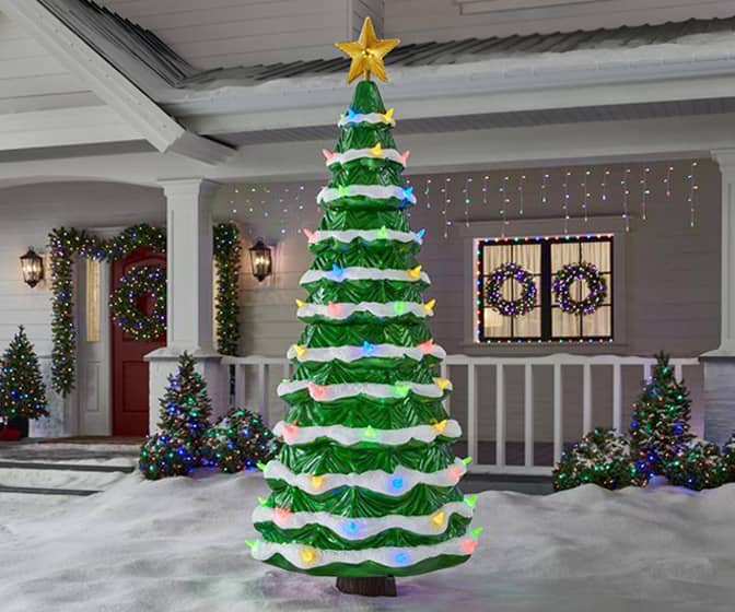 Giant Outdoor Color-Changing Christmas Tree