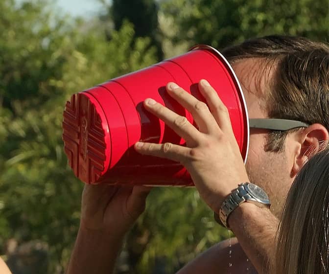 Gigantic Red Party Cups - 6X Larger / 110-Ounces!