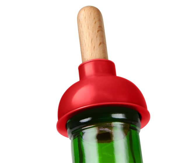 Toilet Plunger Wine Bottle Stopper