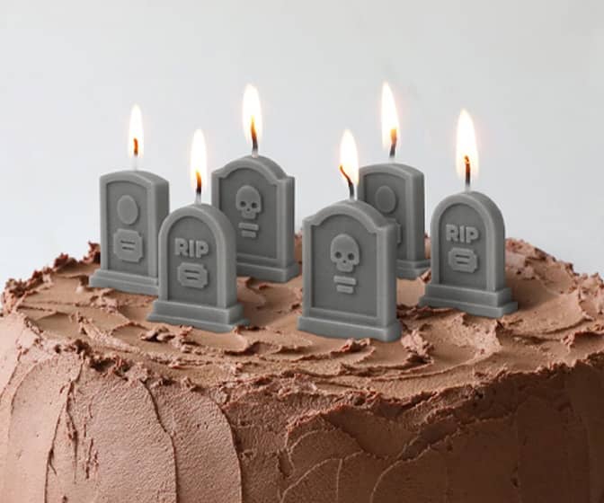Tombstone Candles - Birthdays, Milestones, Retirement, Farewells