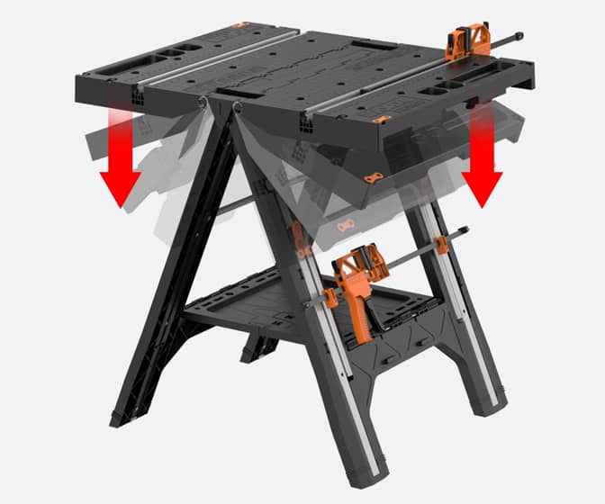 Worx Pegasus - 2-in-1 Sawhorse / Portable Folding Work Table