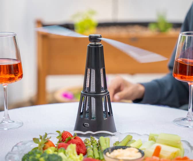 2-in-1 Fly Fan Repellant / Bug Zapper