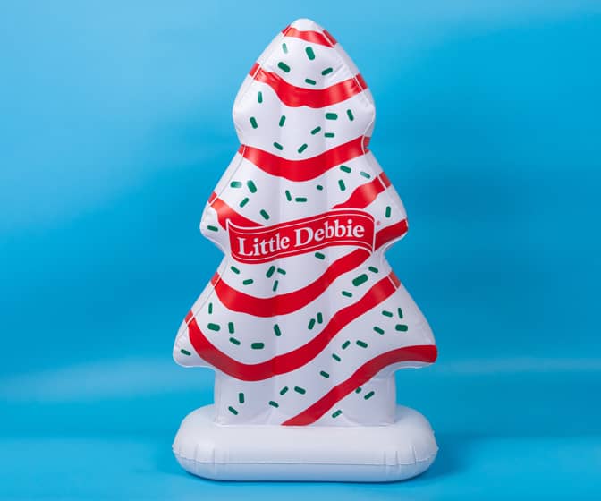 3-Ft Tall Inflatable Little Debbie Christmas Tree Cake