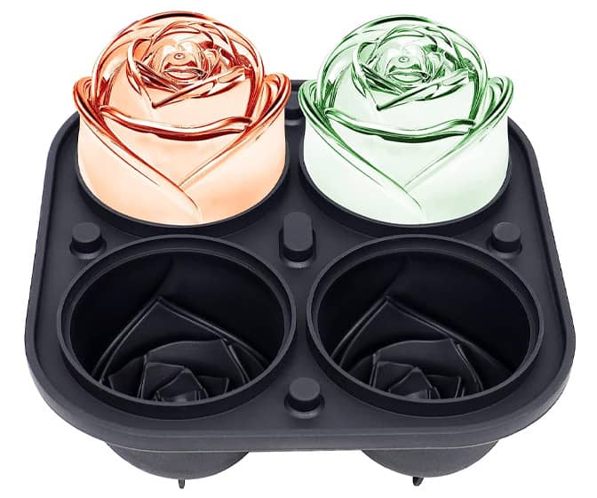 3D Rose Silicone Mold For Ice, Candy, Soap, Candles, Cakes, and More