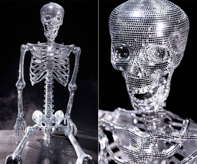 6-Ft Disco Ball Skeleton - 97,200 Mirrors!