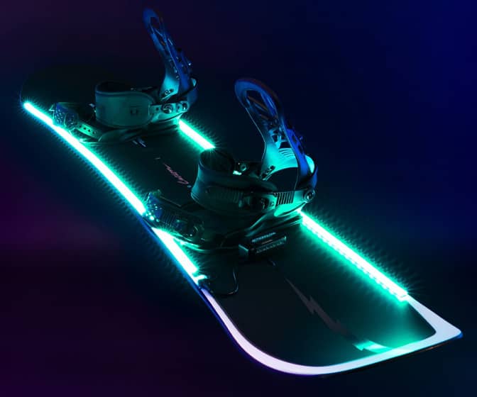 ActionGlow AG2 - Super Bright LED Snowboard Lighting System