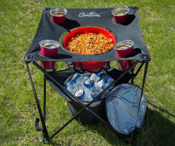 All-in-One Tailgating Table - Insulated Cooler / Food Basket
