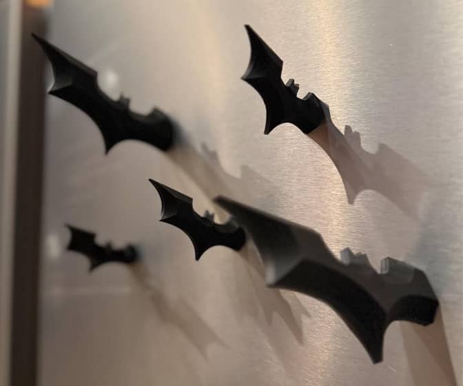 Batman Batarang-Inspired Fridge Magnets