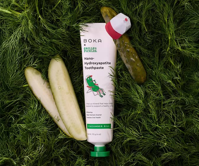 Boka x Grillo's Pickles - Dill Pickle-Flavored Toothpaste