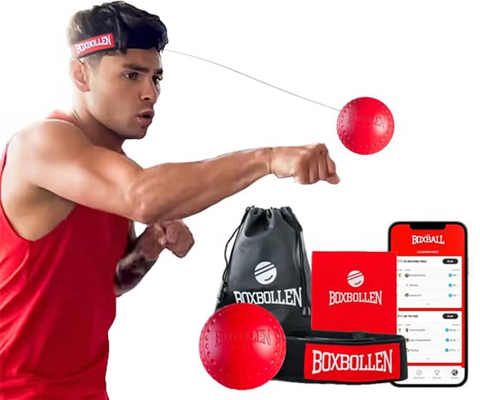Boxbollen Boxing Reflex Ball - Hand-Eye Coordination Punch Workout