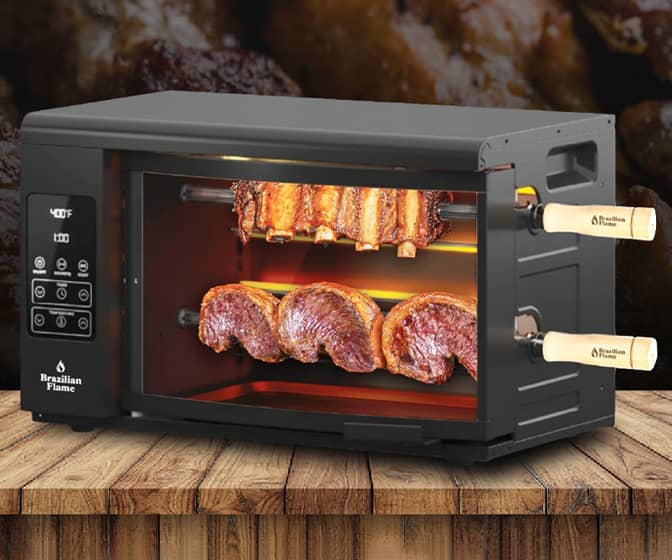 Brazilian Flame Volta - Vertical Smokeless Electric Rotisserie Oven