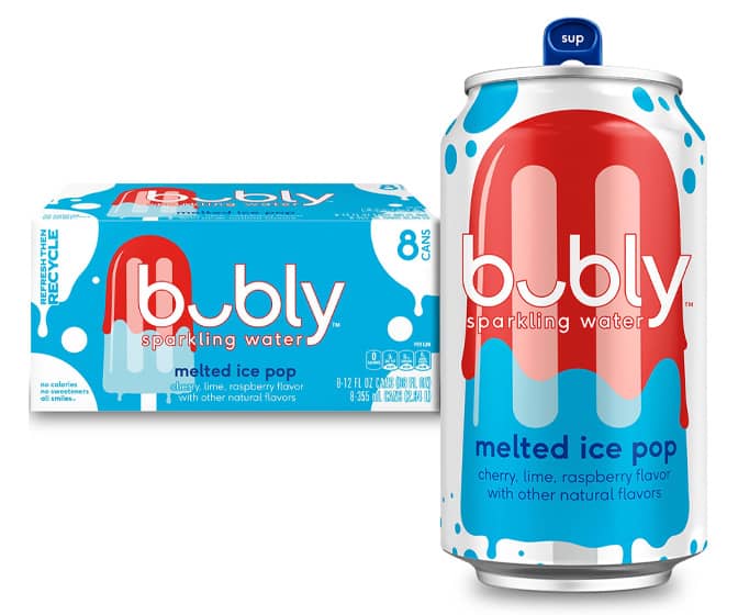 Bubly Melted Ice Pop Sparkling Water