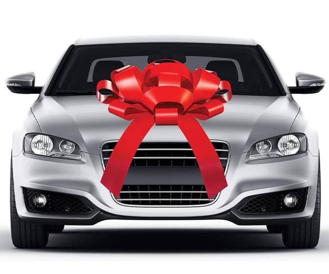 CarBowz - Magnetic Giant Red Car Bows