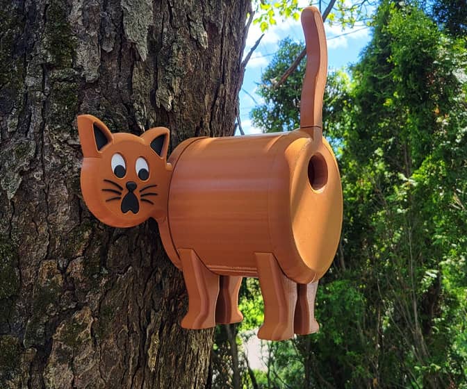 Cat Butt Birdhouse