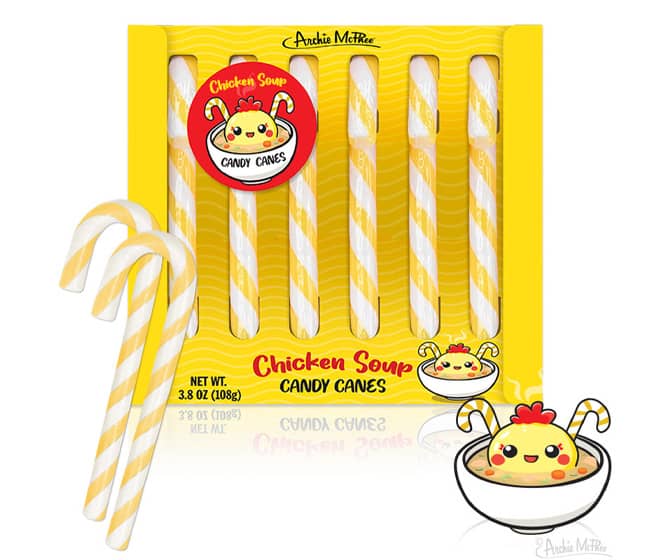 Chicken Soup Candy Canes