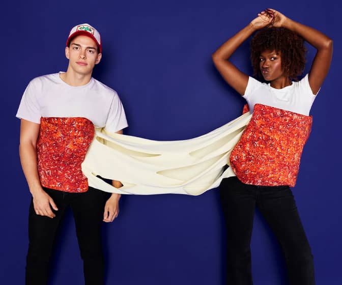 Chili's MozzMates - Two-Person Fried Mozzarella Cheese Pull Costume