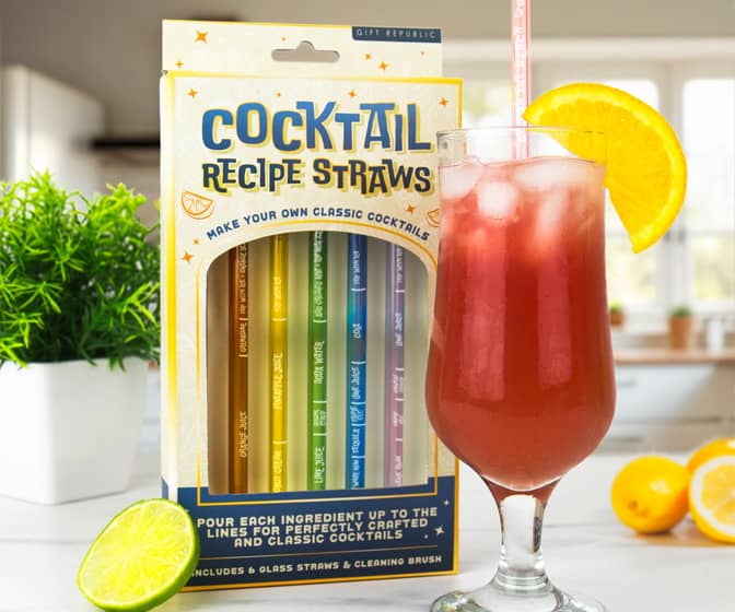 Cocktail Recipe Straws