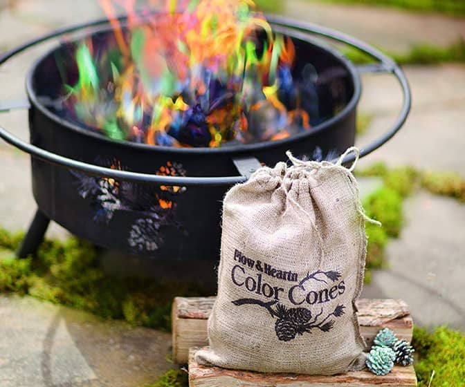 Color Cones - Pine Cones That Create Blue and Green Fireplace Flames