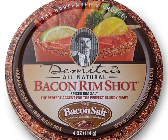 Demitri's Bacon RimShot - Bloody Mary Bacon Salt Rimmer Tin
