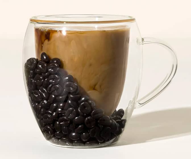 Double-Walled Coffee Bean Illusion Mug