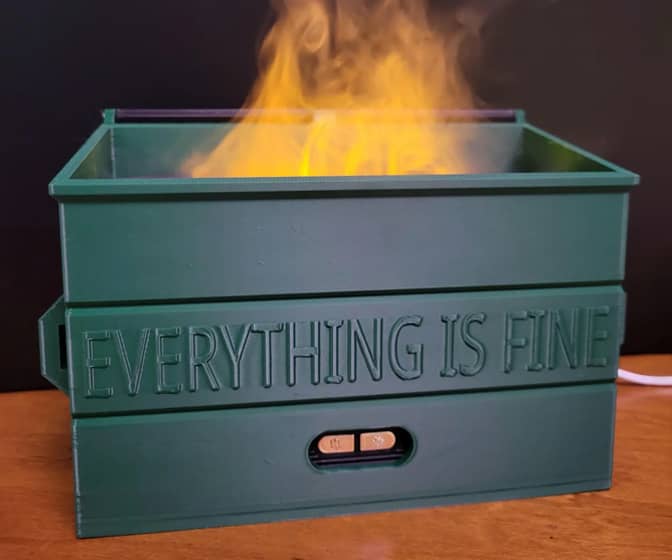 Dumpster Fire Humidifier / Essential Oil Diffuser