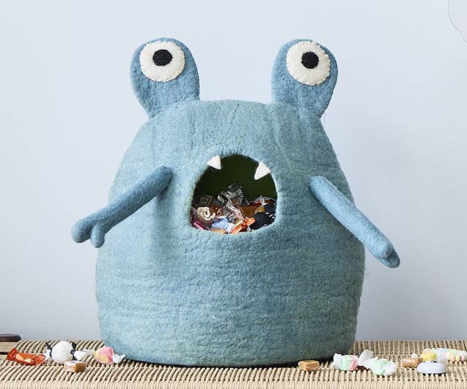Felt Monster Halloween Candy Bowl