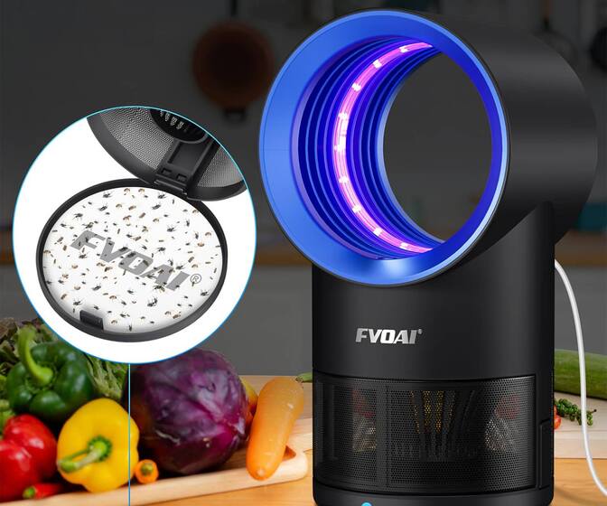 Flying Insect Pest Suction Trap - Gnats, Mosquitoes, Flies, and More!