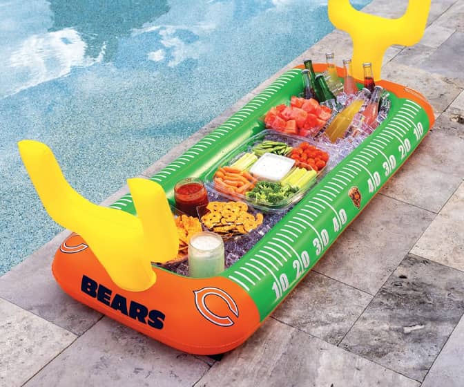 Giant 4-Ft Inflatable NFL Football Field Buffet Coolers
