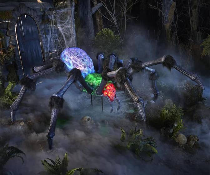 Giant 9.5-Ft Long Illuminated Arachnophobia Spider