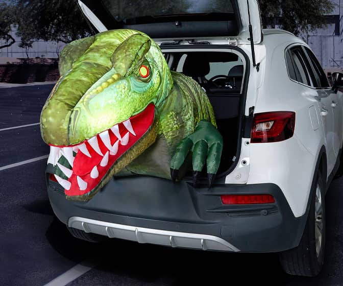 Giant Animated Inflatable T-Rex Dinosaur Trunk or Treat Car Decor