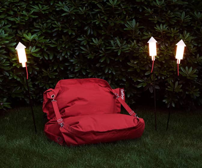 Giant Bottle Rocket LED Outdoor Torch Light Stakes