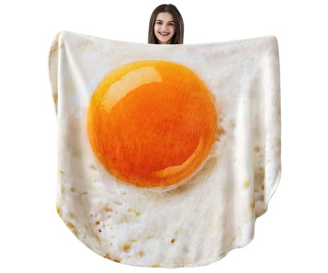 Giant Fried Egg Blanket