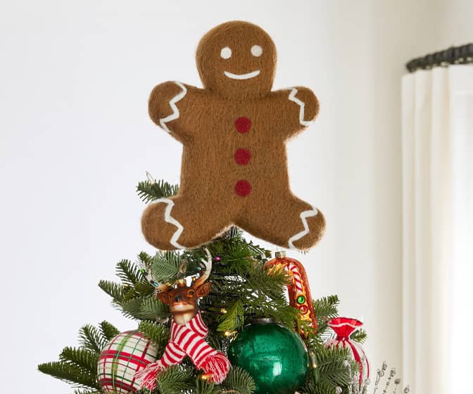 Giant Gingerbread Man Christmas Tree Topper