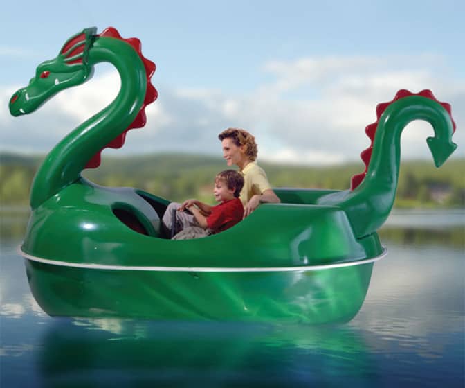 Giant Green Dragon Pedal Boat