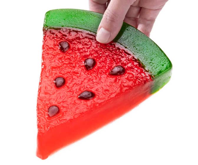 Giant Gummy Watermelon Slice - 1,680 Calories!