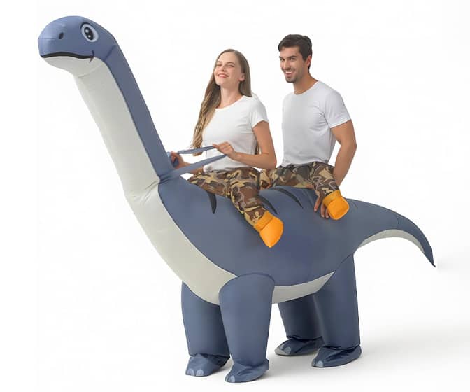 Giant Inflatable Diplodocus Dinosaur 2-Person Costume