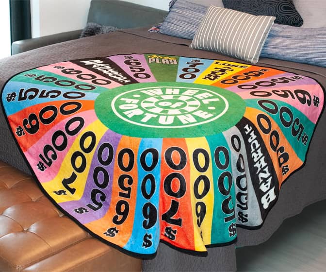 Giant Wheel of Fortune Spin Wheel Throw Blanket