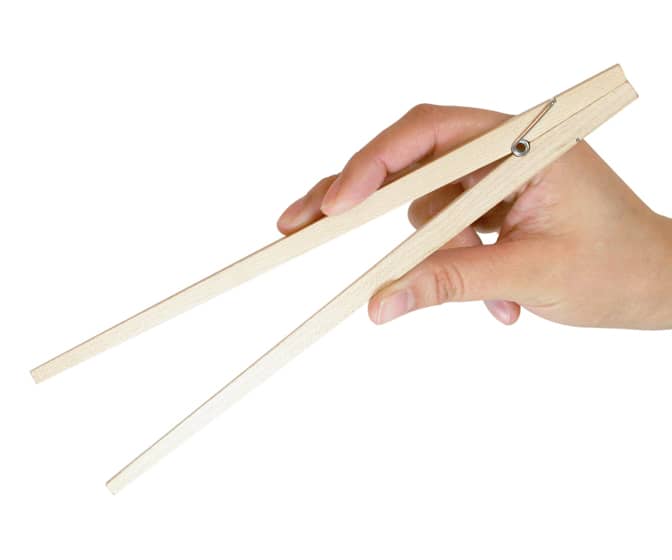 Giant Wooden Clothespin Chopsticks / Toaster Tongs / Clothespins