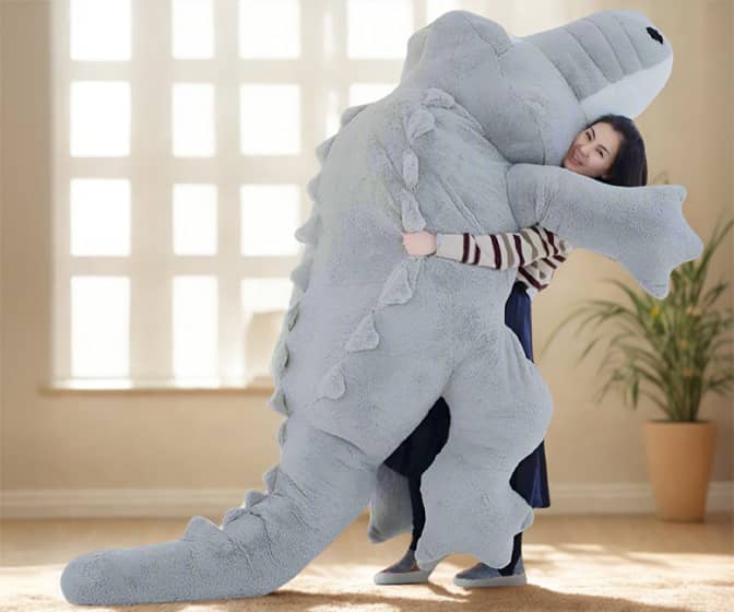 Gigantic 10-Ft Long Crocodile Plushie