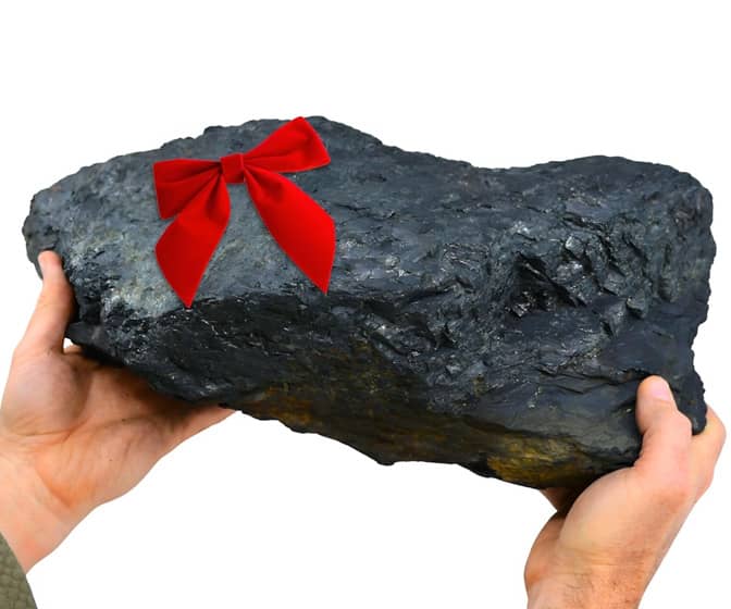 Gigantic 20-Lb Lump of Coal for the Ultimate Naughty Person