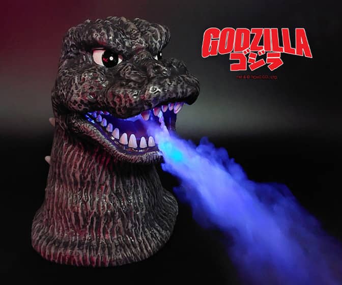 Godzilla Christmas Tree Topper with Atomic Breath