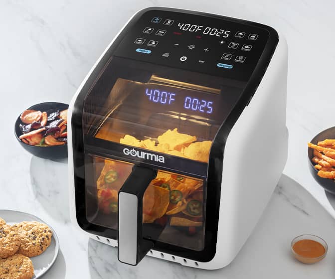 Gourmia Panorama Air Fryer - 3D Holographic Display and Panoramic View