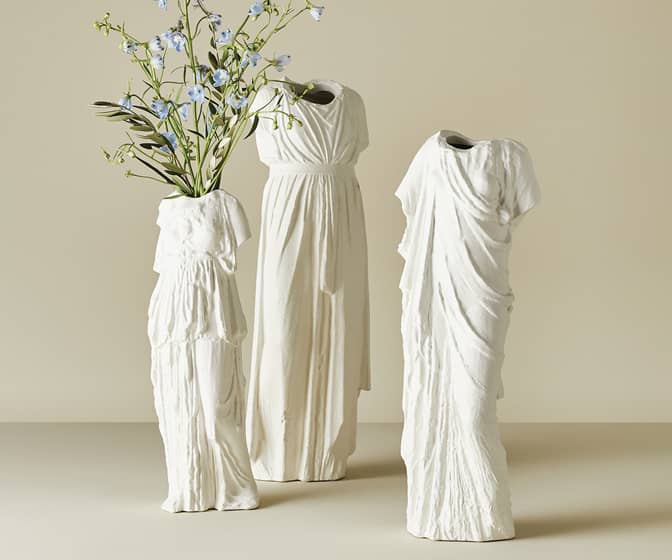 Greco Vase Collection - Inspired by Ancient Greek Sculptures