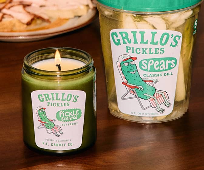 Grillo's Dill Pickle-Scented Candle