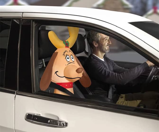The Grinch Inflatable Max the Dog Car Buddy