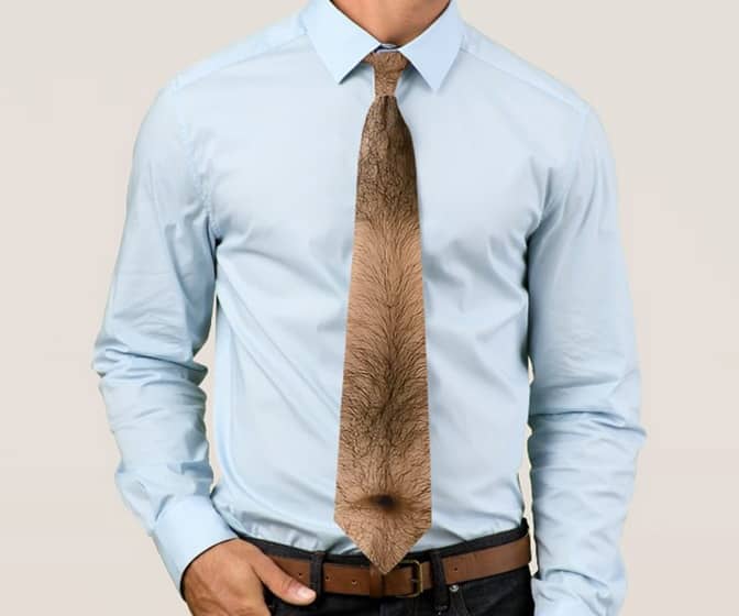 Hairy Chest Necktie