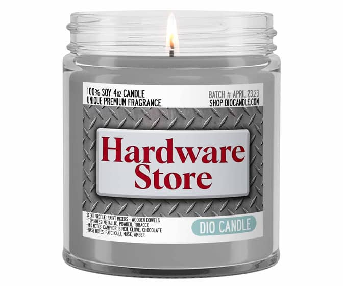 Hardware Store Scented Candle
