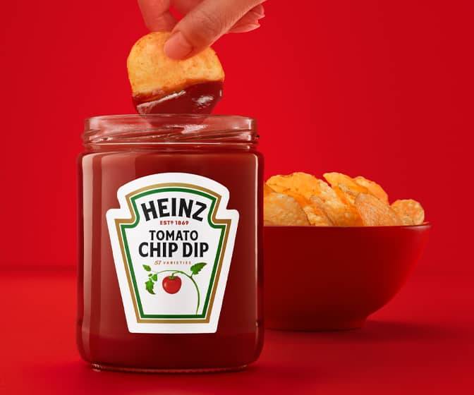 Heinz Chip Dip - Wide-Mouth Ketchup Jar for Dipping Potato Chips