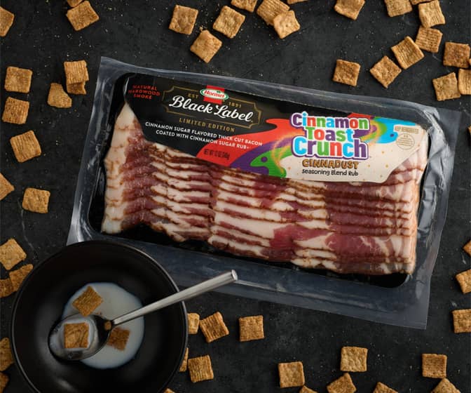 Hormel Black Label Cinnamon Toast Crunch-Flavored Bacon