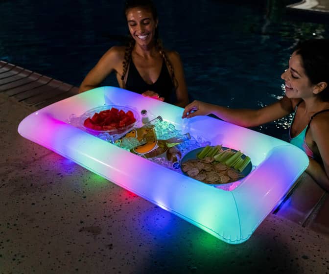 Inflatable Illuminated LED Pool Buffet Cooler